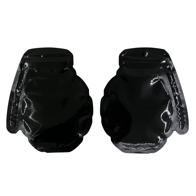 Black Colors Shape Bag  Zip Lock Pouch Small Packaging Customized Logo Cigar Bags 100 PCS