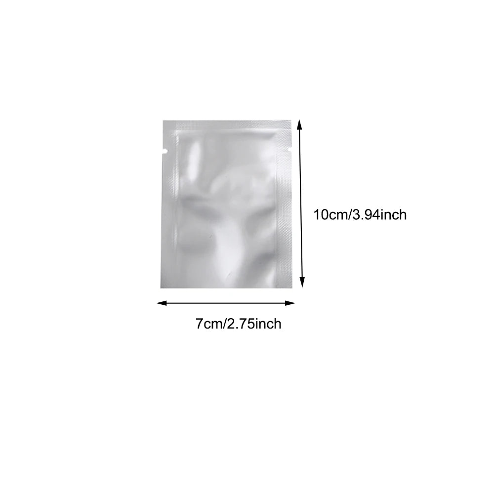 Silver Aluminum Foil Package Bag Coffee Sugar Pouches Open Tops Heat Seal Vacuum Mylar Foil Bags for Spice Powder Storage