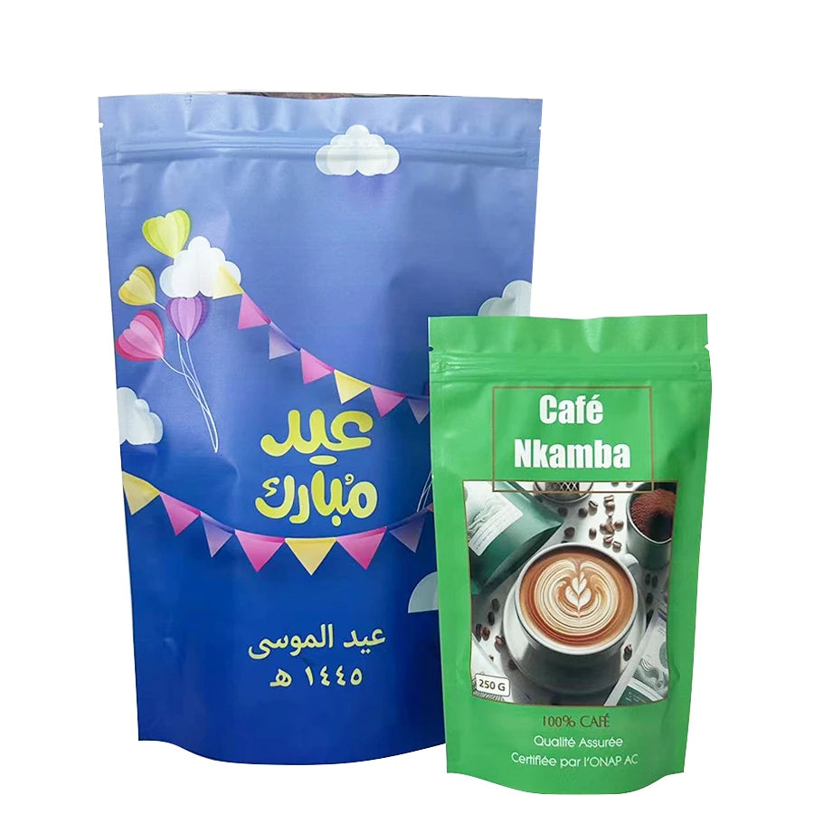 Color Aluminum Foil Self-Sealing Bag Aluminum Plated Blind Stand Up Self-Supporting Gift Sealed Bag Can Be Customized