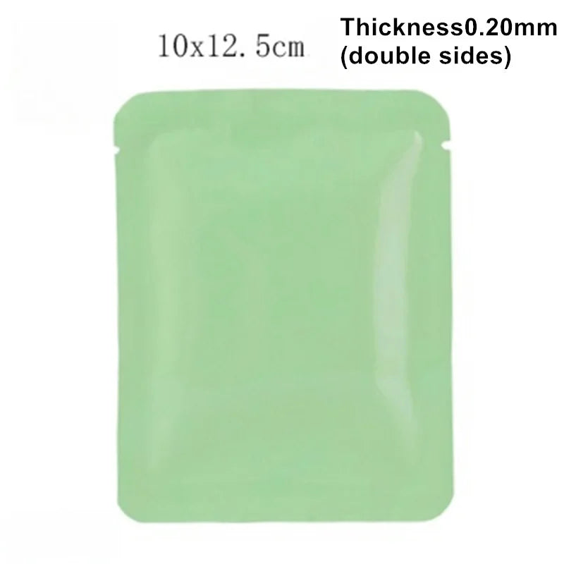 StoBag 100pcs Colorful Aluminum Foil Coffee Packaging Bag Plastic Small Heat Sealing for Tea Powder Storage Pouches Portable