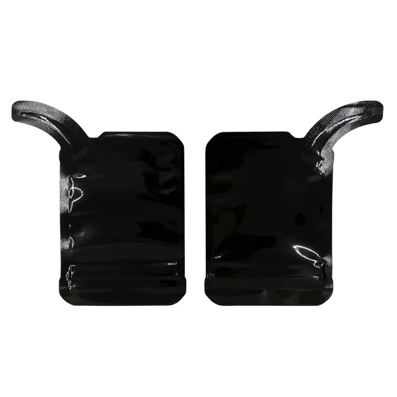 Black Colors Shape Bag  Zip Lock Pouch Small Packaging Customized Logo Cigar Bags 100 PCS