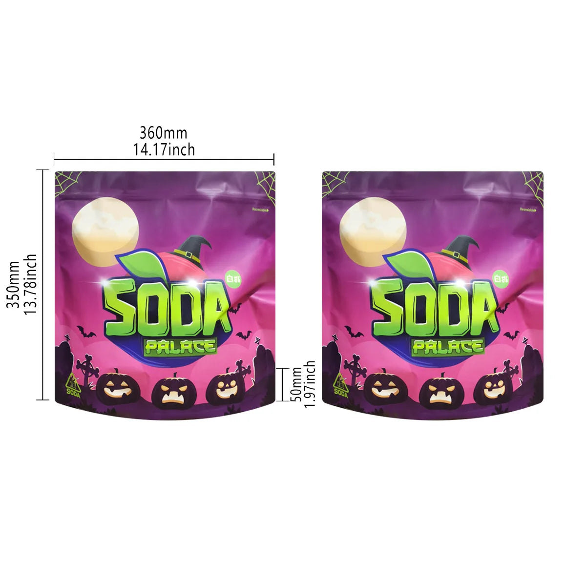 Custom Mylar Bags With Logo 500 PCS Free Design Creation Pro Packaging Digitally Printed Your Zipper Bags 1-3.5G Your Design QR