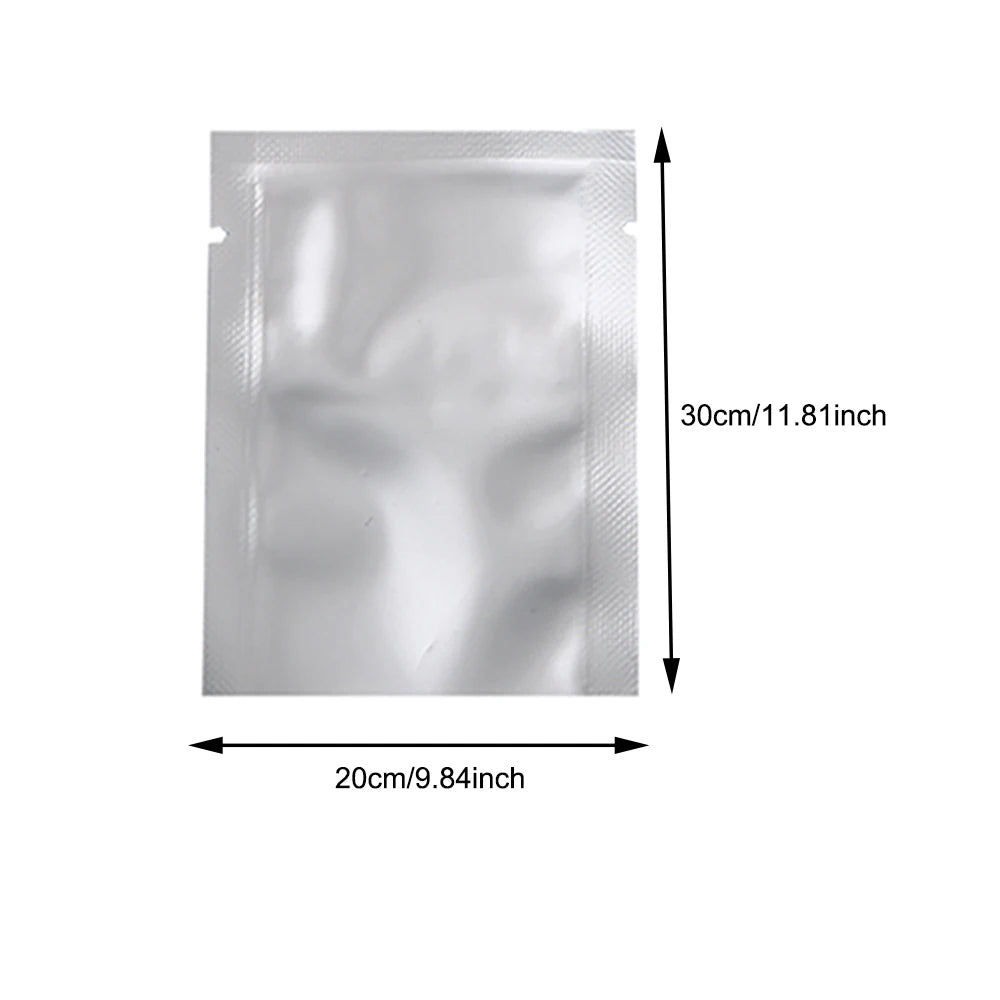Silver Aluminum Foil Package Bag Coffee Sugar Pouches Open Tops Heat Seal Vacuum Mylar Foil Bags for Spice Powder Storage