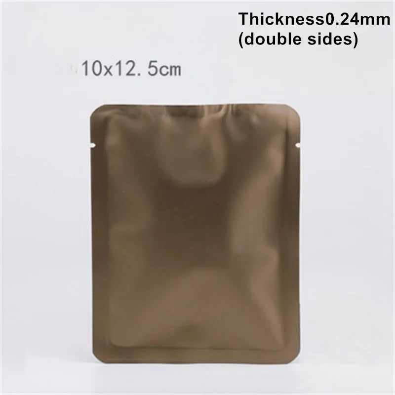 StoBag 100pcs Colorful Aluminum Foil Coffee Packaging Bag Plastic Small Heat Sealing for Tea Powder Storage Pouches Portable