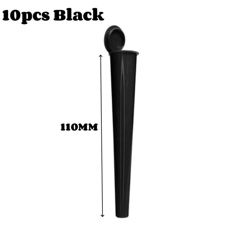 10Pcs 110mm 120mm Cigarette Storage Tube Waterproof Anti-odor Container Plastic Tobacco Grass Storing Box Container Wholesale