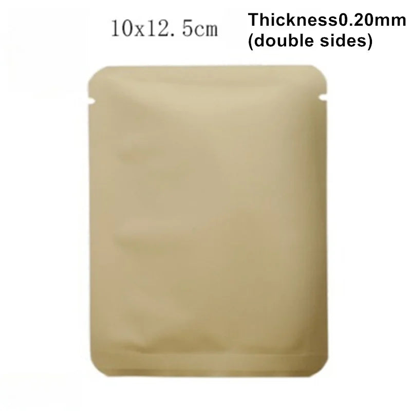StoBag 100pcs Colorful Aluminum Foil Coffee Packaging Bag Plastic Small Heat Sealing for Tea Powder Storage Pouches Portable