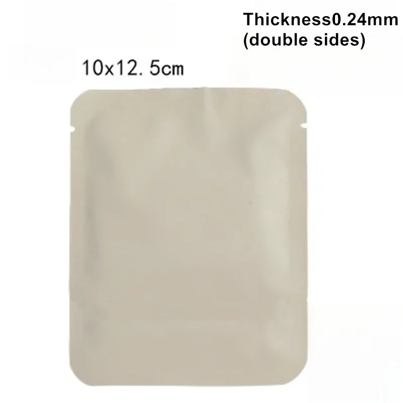 StoBag 100pcs Colorful Aluminum Foil Coffee Packaging Bag Plastic Small Heat Sealing for Tea Powder Storage Pouches Portable
