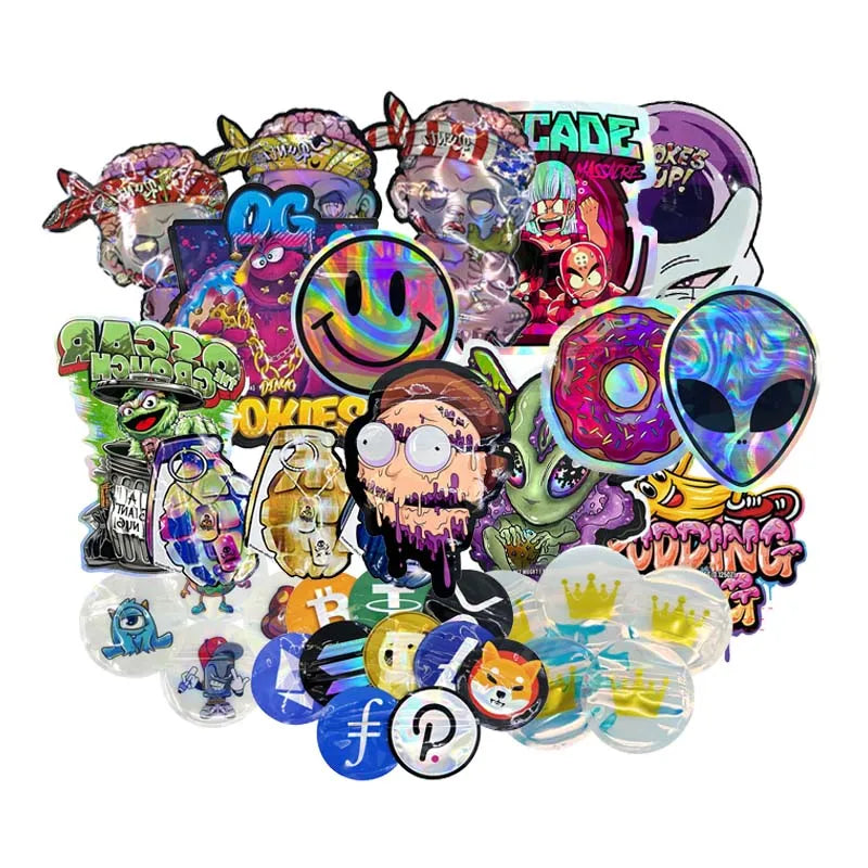 Wholesale In stock Ziplock Mylar Bags 1g 3.5g Lowest Price Custom Printed Mini Ziploc Plastic Smell-proof Foil Stand Up Pouch