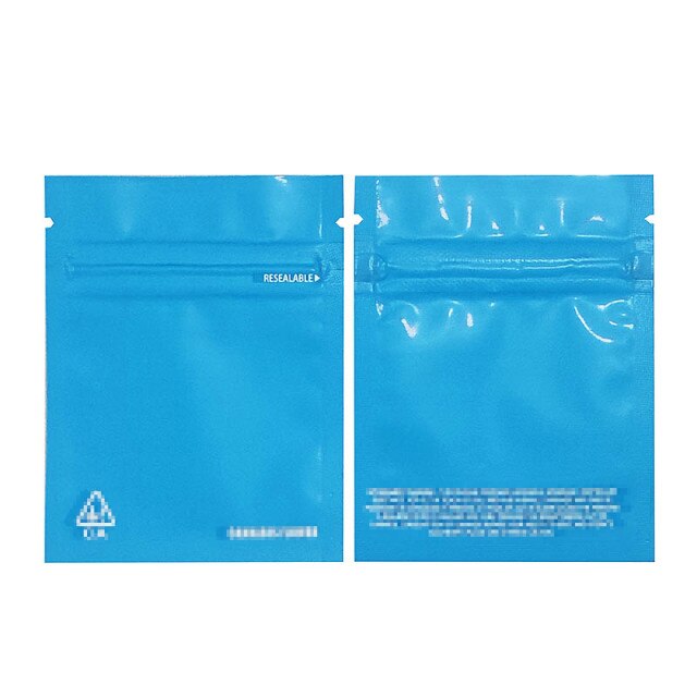 100 Pcs 1g-3.5g Colors California Mylar Resealable 3.5g Packaging Bag Zipper Pouches Customized Your Design