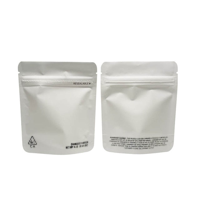 100 Pcs 1g-3.5g Colors California Mylar Resealable 3.5g Packaging Bag Zipper Pouches Customized Your Design
