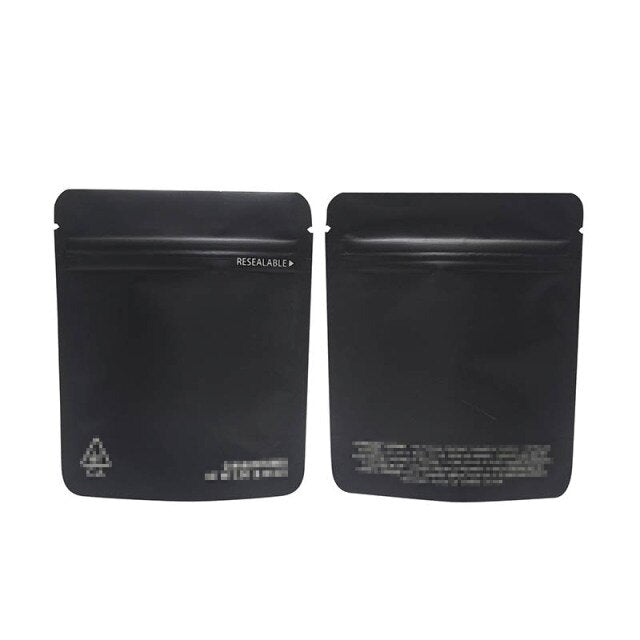 100 Pcs 1g-3.5g Colors California Mylar Resealable 3.5g Packaging Bag Zipper Pouches Customized Your Design